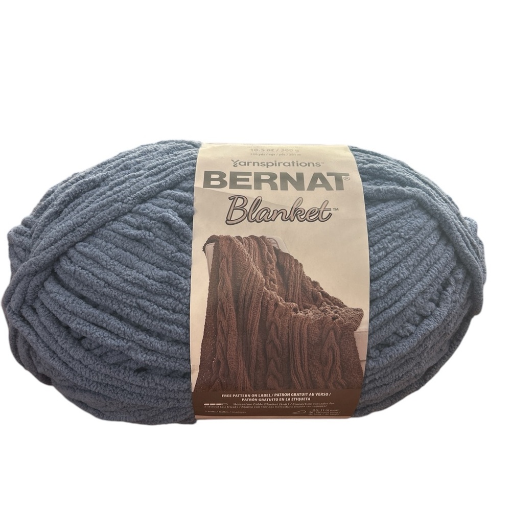 Bernat Blanket Yarn in Country Blue - 1 Skein - NWT